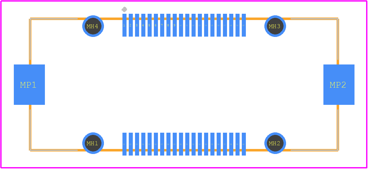 FX23L-40S-0.5SV - Hirose PCB footprint - Other - Other - FX23L-40S-0.5SV-2