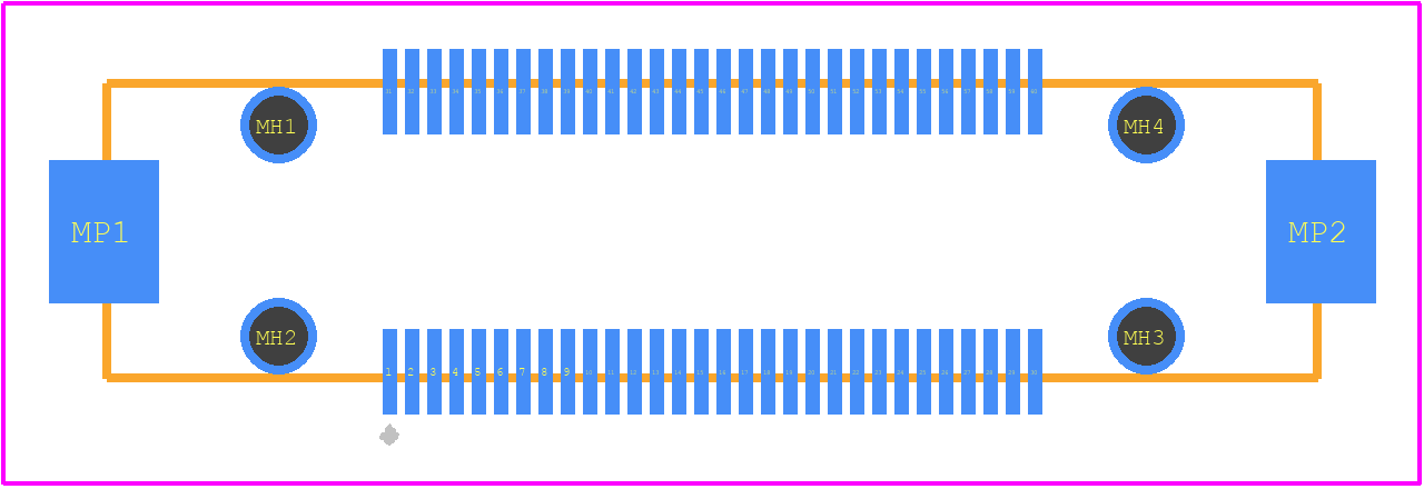 FX23L-60P-0.5SV12 - Hirose PCB footprint - Other - Other - FX23L-60P-0.5SV12-3