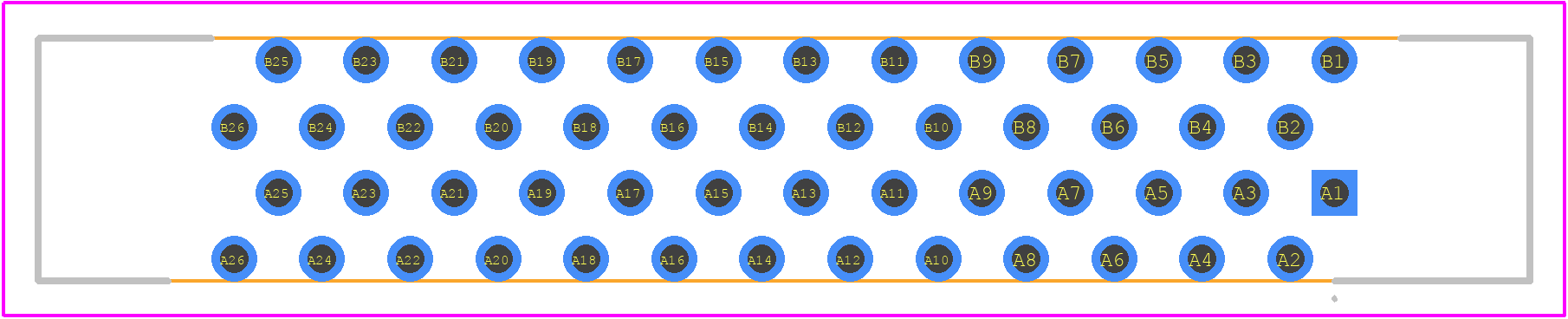 FX2C-52S-1.27DSA(71) - Hirose PCB footprint - Other - Other - FX2C-52S-1.27DSA(71)-1