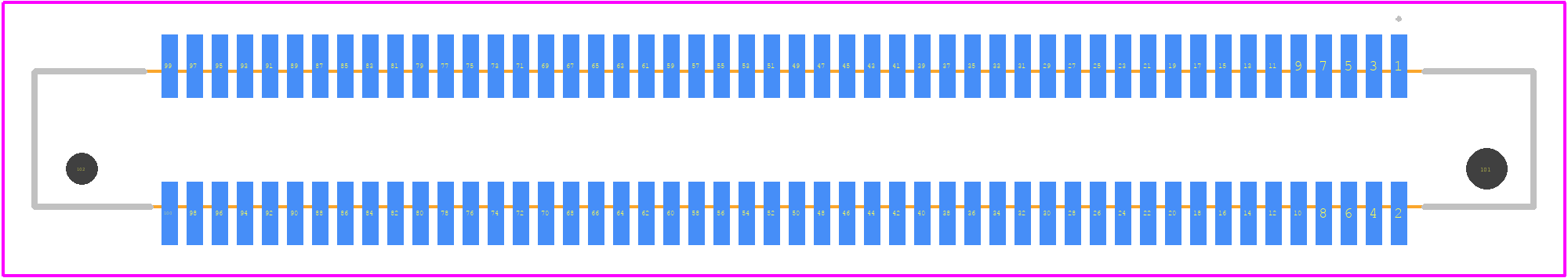 FX6-100P-0.8SV(71) - Hirose PCB footprint - Other - Other - FX6-100P-0.8SV(71)-2