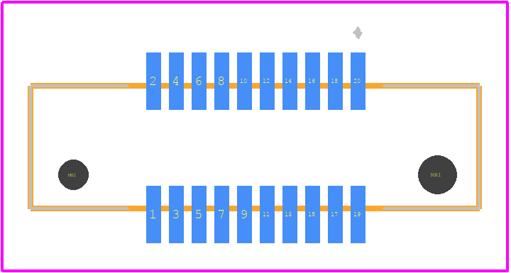 FX6-20P-0.8SV1(71) - Hirose PCB footprint - Other - Other - FX6-20P-0.8SV1(71)-1