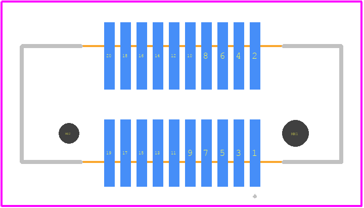 FX6-20S-0.8SV(71) - Hirose PCB footprint - Other - Other - FX6-20S-0.8SV(71)-2