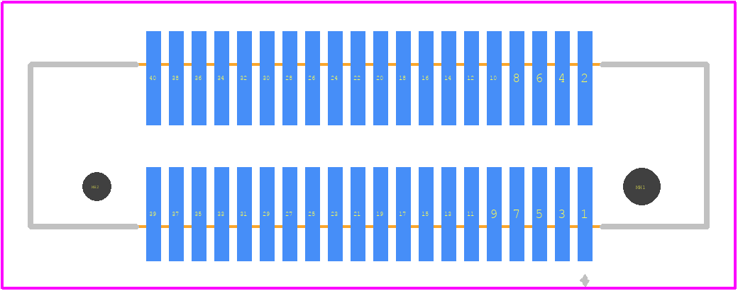 FX6-40S-0.8SV(71) - Hirose PCB footprint - Other - Other - FX6-40S-0.8SV(71)-1