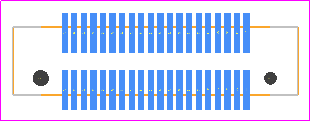 FX6-40S-0.8SV2(71) - Hirose PCB footprint - Other - Other - FX6-40S-0.8SV2(71)_1