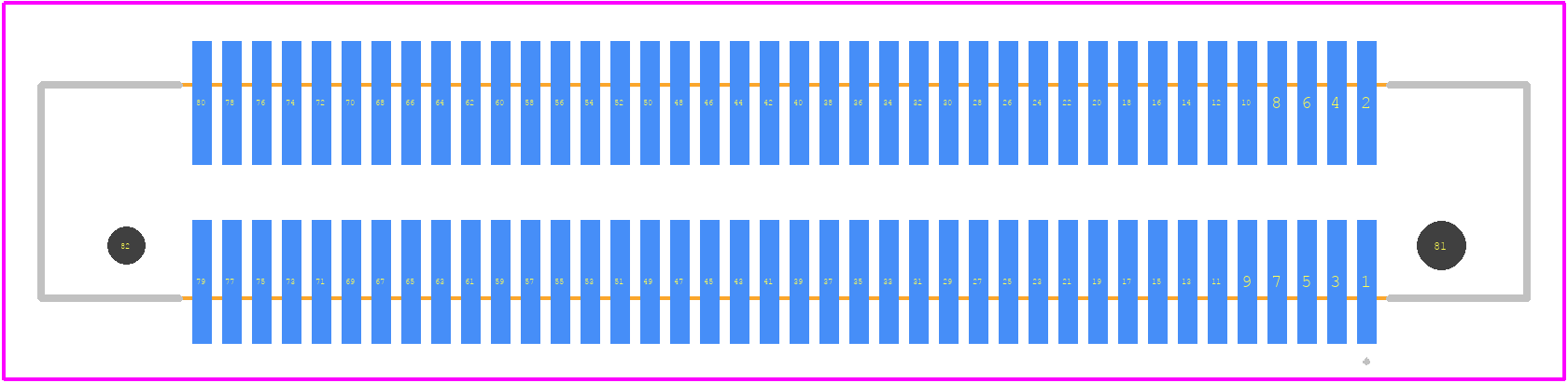 FX6-80S-0.8SV(71) - Hirose PCB footprint - Other - Other - FX6-80S-0.8SV(71)-1