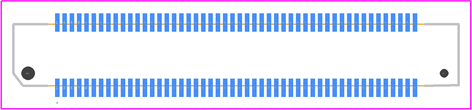 FX8-100P-SV1(91) - Hirose PCB footprint - Other - Other - FX8-100P-SV1(91)-2