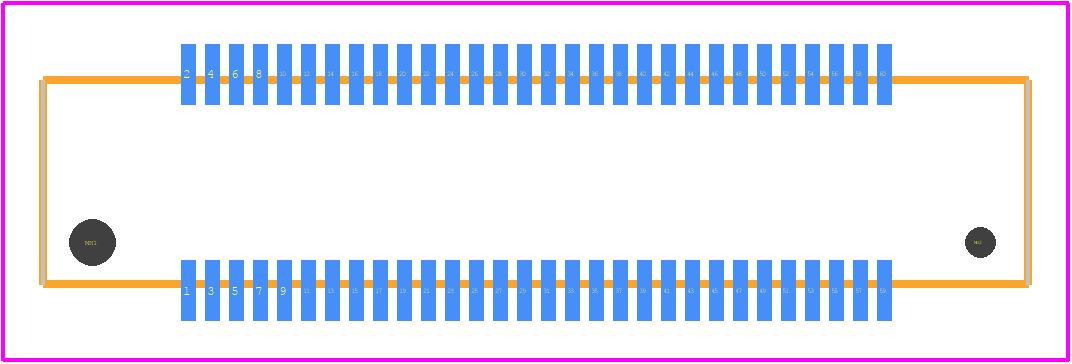 FX8-60P-SV1(91) - Hirose PCB footprint - Other - Other - FX8-60P-SV1(91)-1