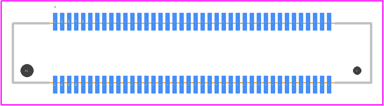FX8-80P-SV1(91) - Hirose PCB footprint - Other - Other - FX8-80P-SV1(91)-2