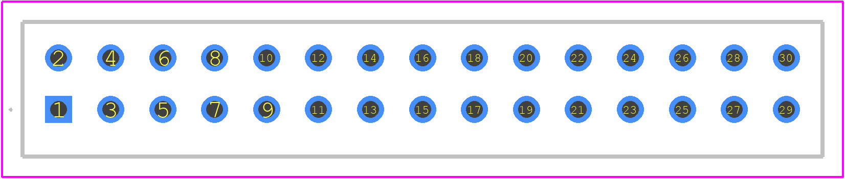 HIF3E-30PA-2.54DSA(71) - Hirose PCB footprint - Other - Other - HIF3E-30PA-2.54DSA(71)-2