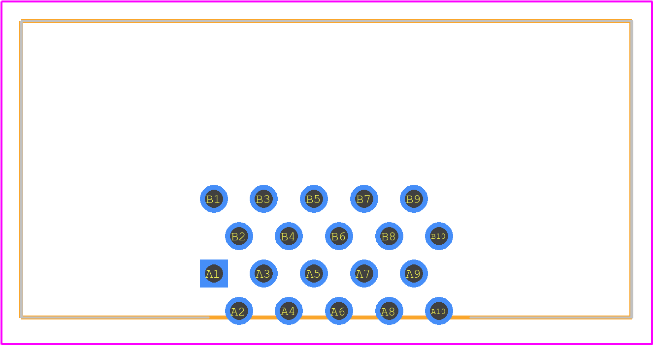 HIF6A-20PA-1.27DS(71) - Hirose PCB footprint - Other - Other - HIF6A-20PA-1.27DS(71)-4