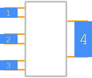 BCP52 - onsemi PCB footprint - Other - Other - SOT230P700X180-4N