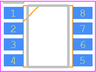 FAN73611MX - onsemi PCB footprint - Small Outline Packages - Small Outline Packages - SOIC8-ren1