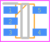 FPF2102 - onsemi PCB footprint - SOT23 (5-Pin) - SOT23 (5-Pin) - 5-Lead SOT23_2