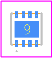 AP2152AFGEG-7 - Diodes Incorporated PCB footprint - Other - Other -  U-DFN3030-8