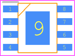 AP7167-SPG-13 - Diodes Incorporated PCB footprint - Small Outline Packages - Small Outline Packages - SOP