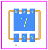DMP2018LFK-7 - Diodes Incorporated PCB footprint - Other - Other - U-DFN2523-6