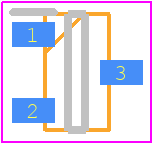 ZXTP19060CFFTA - Diodes Incorporated PCB footprint - SOT23 (3-Pin) - SOT23 (3-Pin) - SOT23F