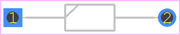 BZX85C10 R0 - Taiwan Semiconductor PCB footprint - Diodes, Axial Diameter Horizontal Mounting - Diodes, Axial Diameter Horizontal Mounting - DO-41_1
