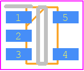 SP0504BAHTG - LITTELFUSE PCB footprint - SOT23 (5-Pin) - SOT23 (5-Pin) - SOT23-5