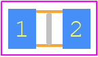 V14MLA0805AXH - LITTELFUSE PCB footprint - Varistors Chip - Varistors Chip - V14MLA0805AXH