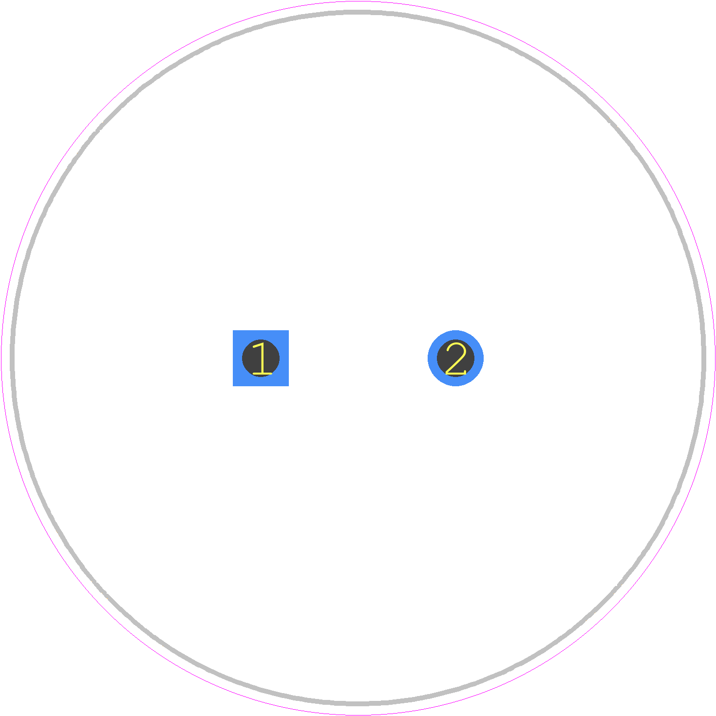 B43644A9687M000 - TDK PCB footprint - Capacitor, Polarized Radial Diameter - Capacitor, Polarized Radial Diameter - 35 X 45
