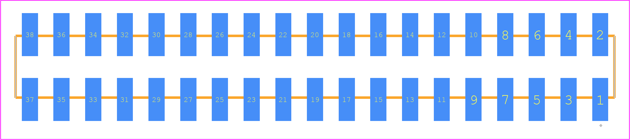 SSW-119-22-F-D-VS - SAMTEC PCB footprint - Other - Other - SSW-119-22-XXX-D-VS