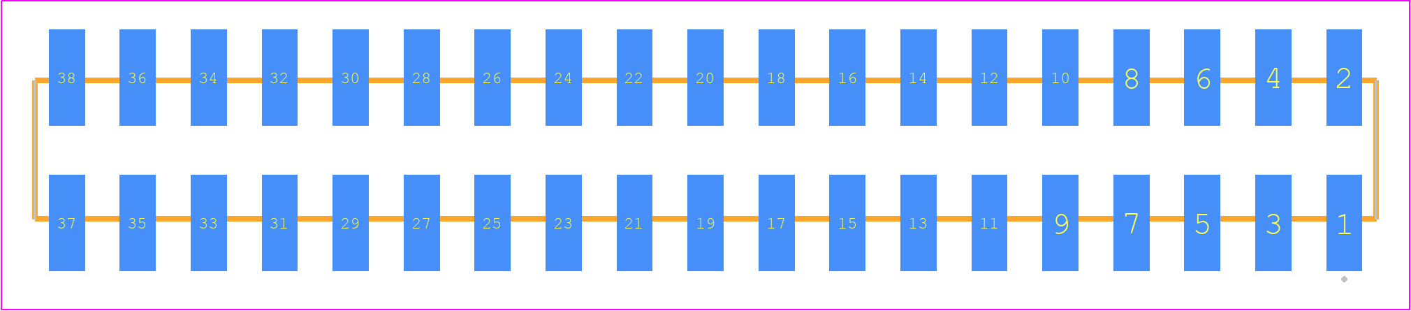 SSW-119-22-F-D-VS-K - SAMTEC PCB footprint - Other - Other - SSW-119-22-XXX-D-VS-K