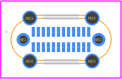 204711-0001 - Molex PCB footprint - Other - Other - 204711-0001-5