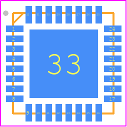 AT86RF212-ZU - Microchip PCB footprint - Quad Flat No-Lead - Quad Flat No-Lead - 32QN2