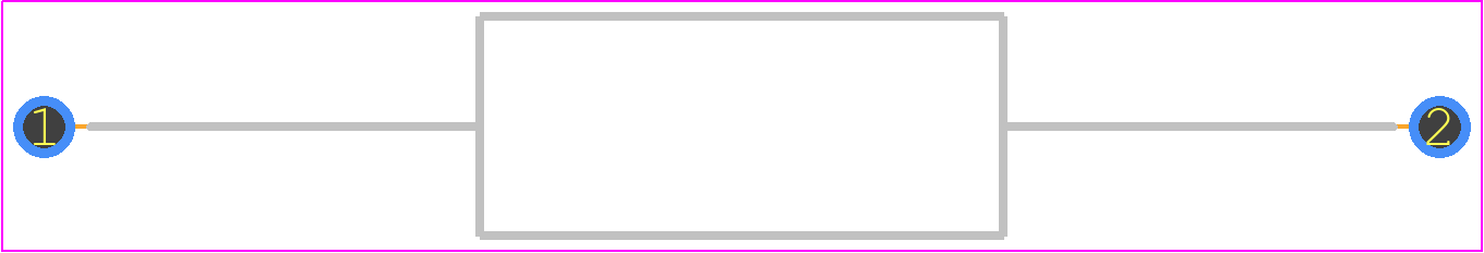 ROX2SJ150K - TE Connectivity PCB footprint - Resistors, Axial Diameter Horizontal Mounting - Resistors, Axial Diameter Horizontal Mounting - ROX2SJ150K