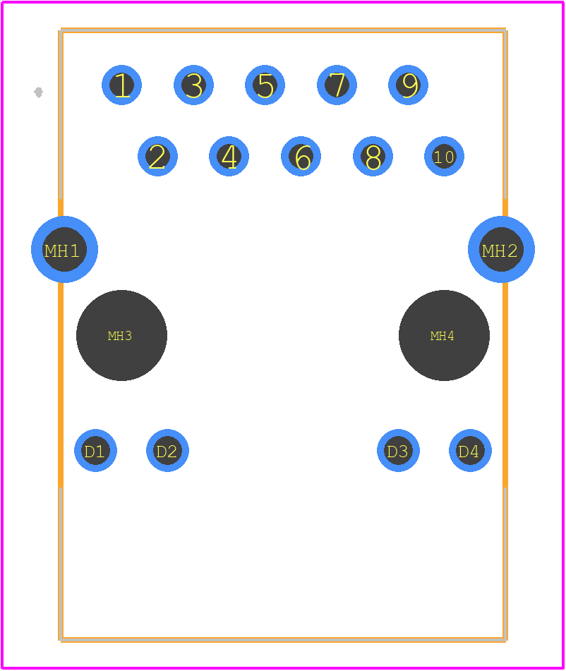 1840434-6 - TRP Connector PCB footprint - Other - Other - 1840434-6-3