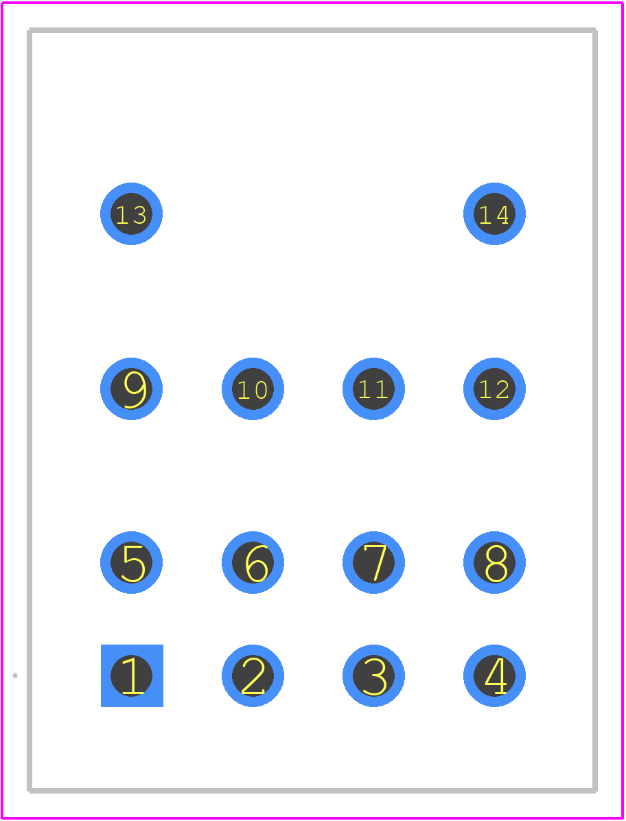 55.14.8.230.0000 - FINDER PCB footprint - Other - Other - 55.14.8.230.0000-3