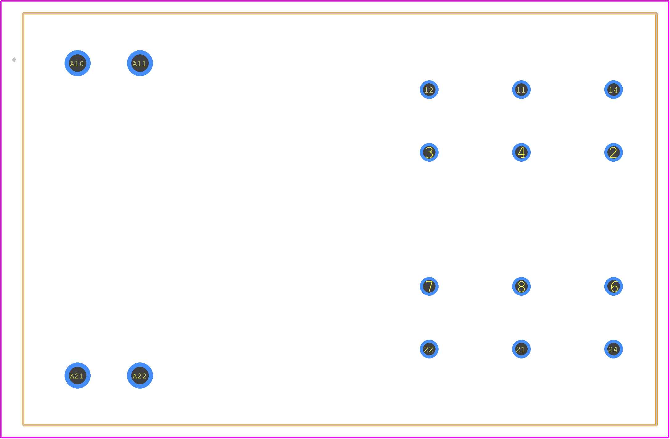 66.22.9.024.0000 - FINDER PCB footprint - Other - Other - 66.22.9.024.0000-2