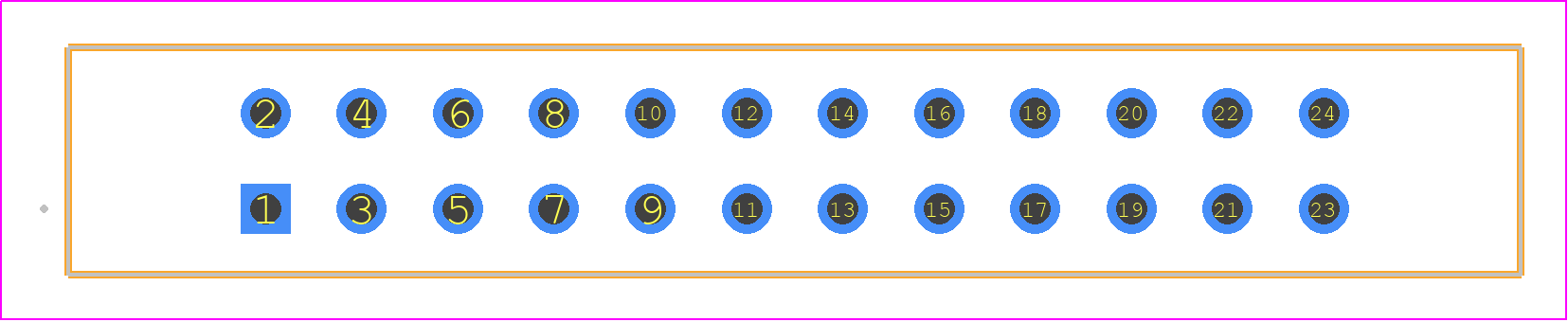 09181249622 - HARTING PCB footprint - Other - Other - 09181249622
