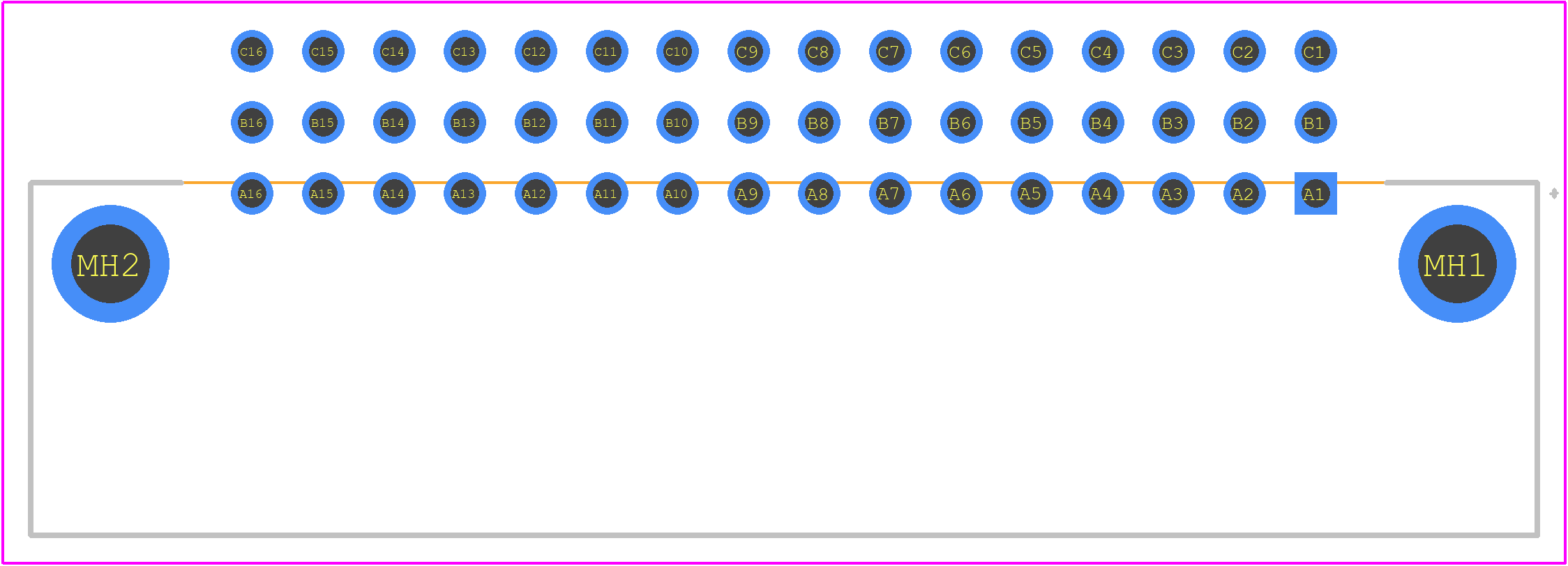 09233486919 - HARTING PCB footprint - Other - Other - 09233486919-2