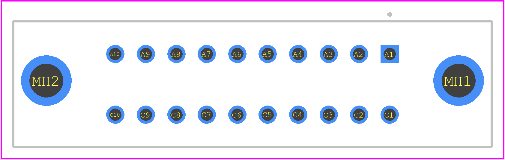 09252206825 - HARTING PCB footprint - Other - Other - 09252206825