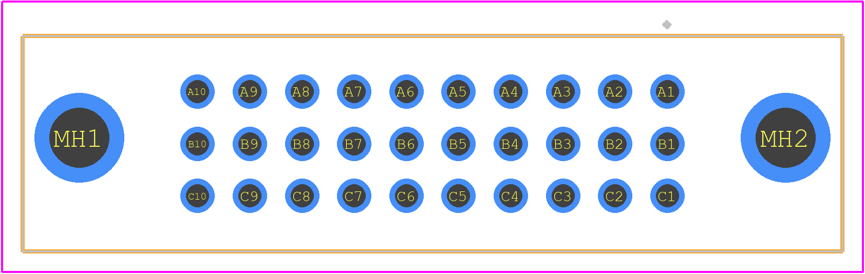 09252306825 - HARTING PCB footprint - Other - Other - 09252306825