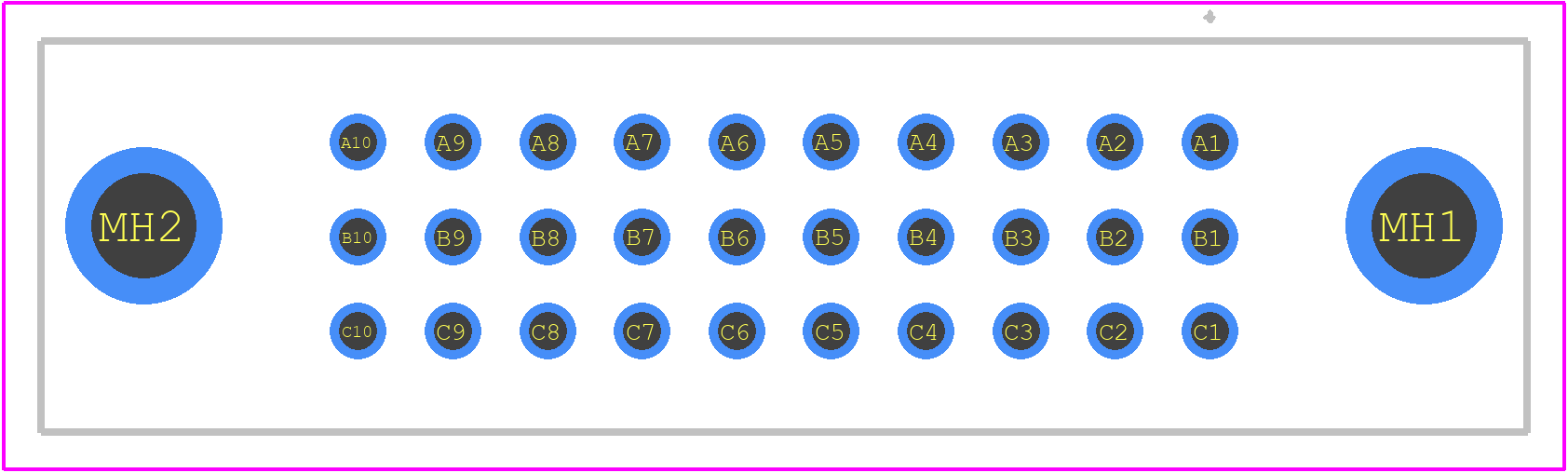 09252306841 - HARTING PCB footprint - Other - Other - 09252306841