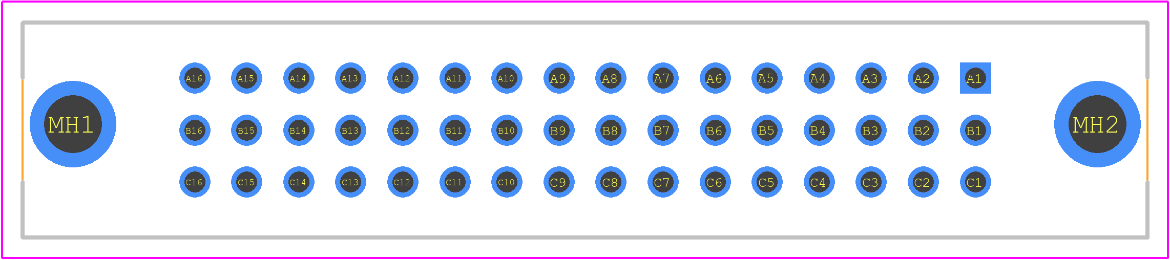 09283486903 - HARTING PCB footprint - Other - Other - 09283486903-1