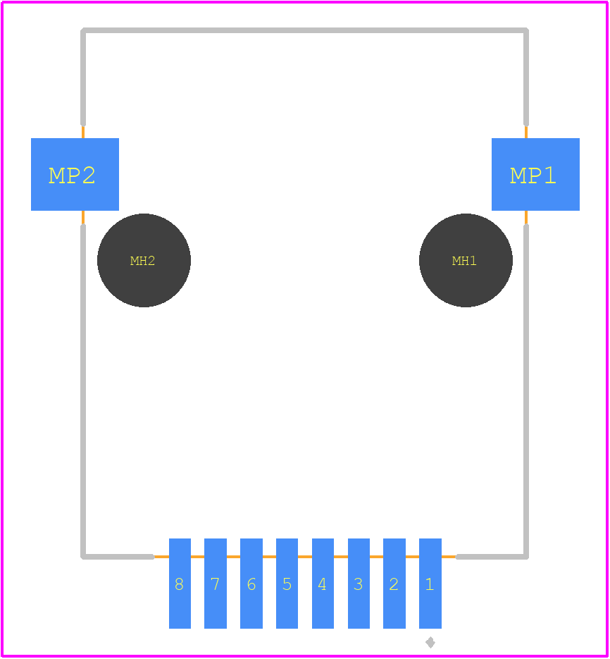 09455511100 - HARTING PCB footprint - Other - Other - 09455511100-1