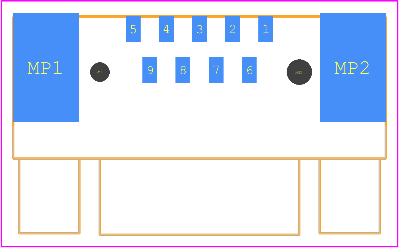 09551566620741 - HARTING PCB footprint - Other - Other - 09551566620741-2