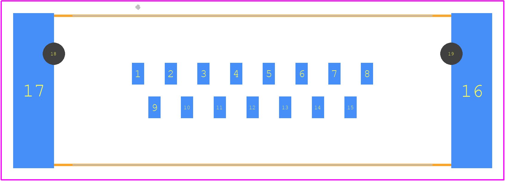 09552296812741 - HARTING PCB footprint - Other - Other - 09552296812741-1