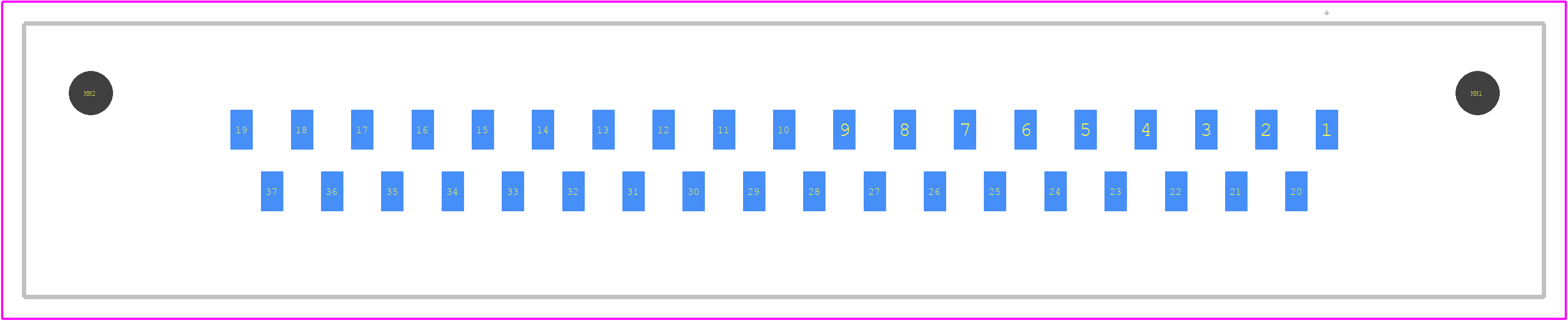 09554156612741 - HARTING PCB footprint - Other - Other - 09554156612741-6