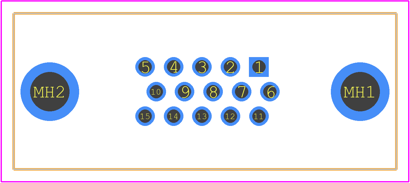 09561517512 - HARTING PCB footprint - Other - Other - 09561517512-1