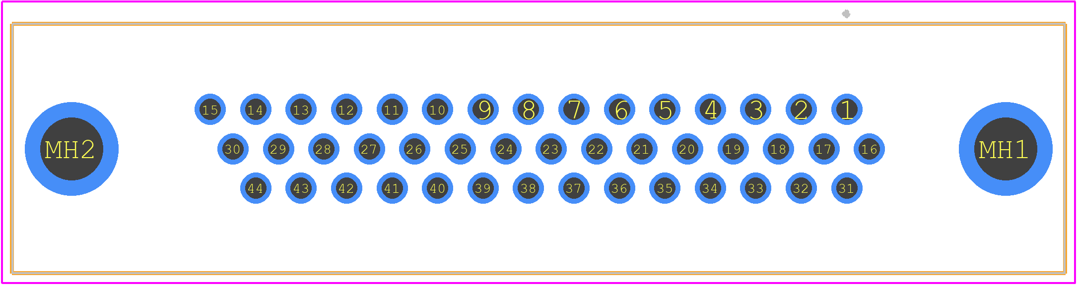 09563517500 - HARTING PCB footprint - Other - Other - 09563517500-1