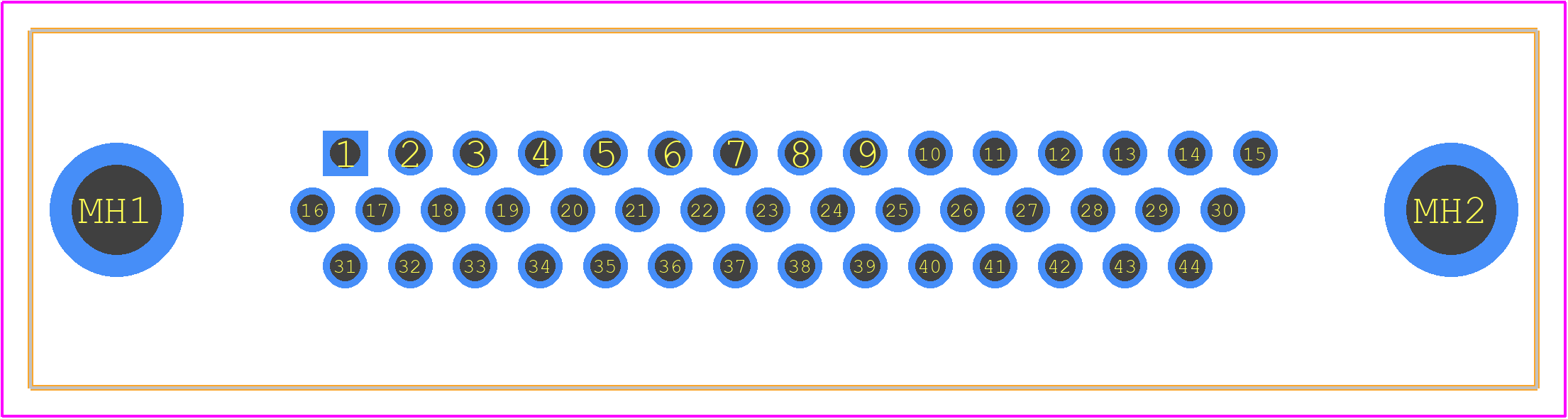09563617700 - HARTING PCB footprint - Other - Other - 09563617700-1