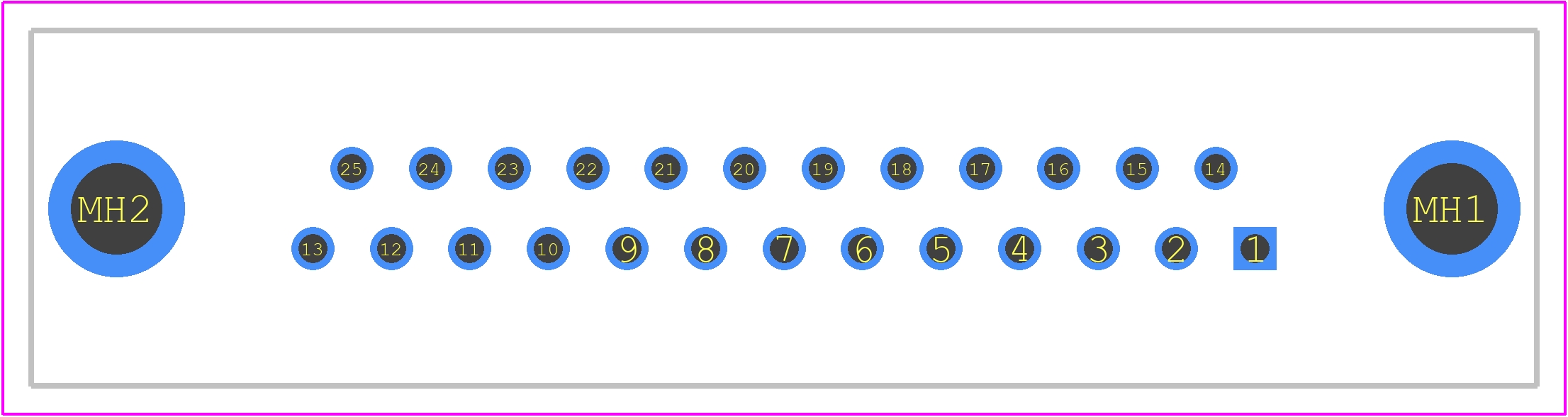 09643227800 - HARTING PCB footprint - Other - Other - 09643227800-2