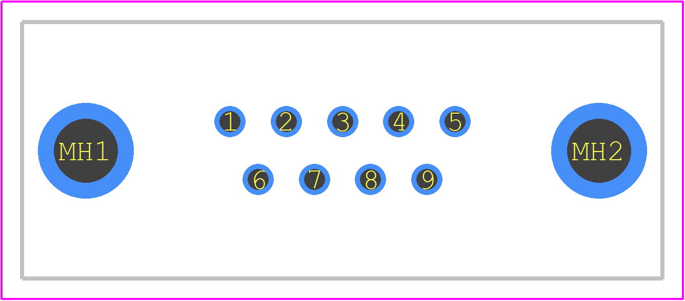 09651616713 - HARTING PCB footprint - Other - Other - 09651616713-6