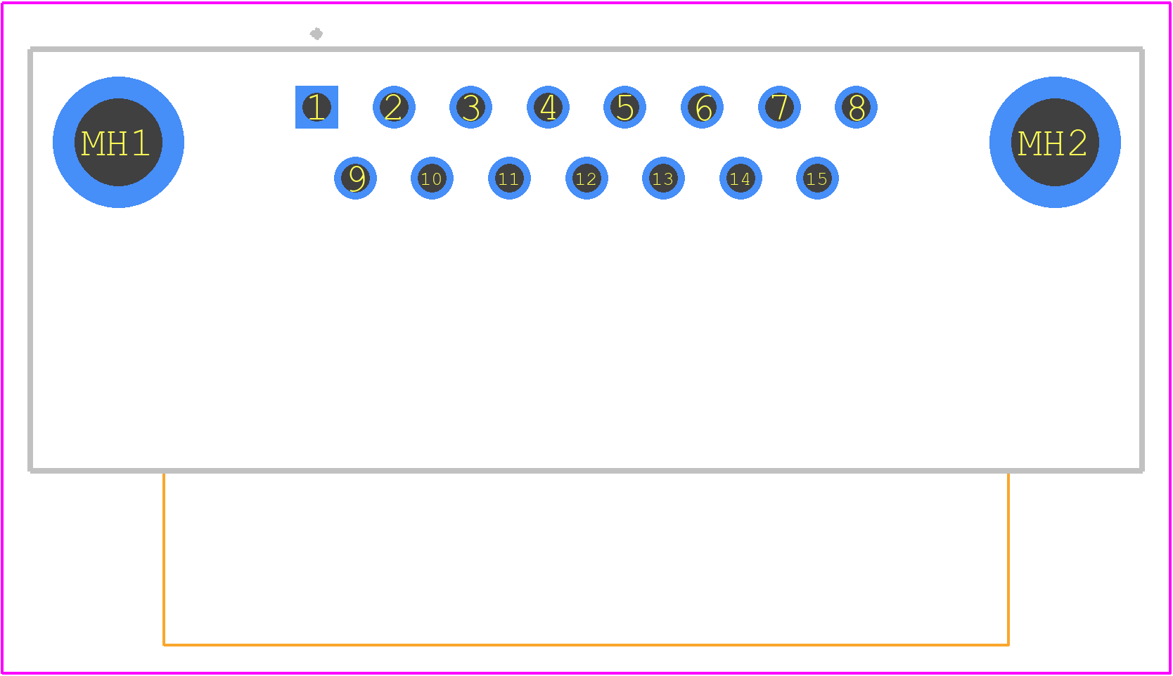 09652626812 - HARTING PCB footprint - Other - Other - 09652226800)1