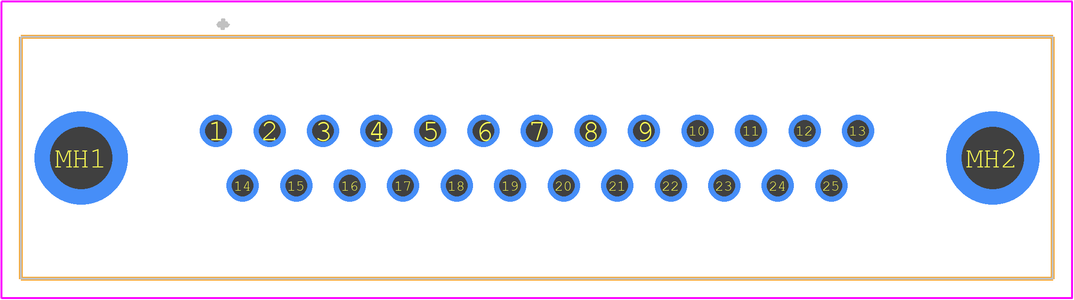 09653616713 - HARTING PCB footprint - Other - Other - 09653616713-2